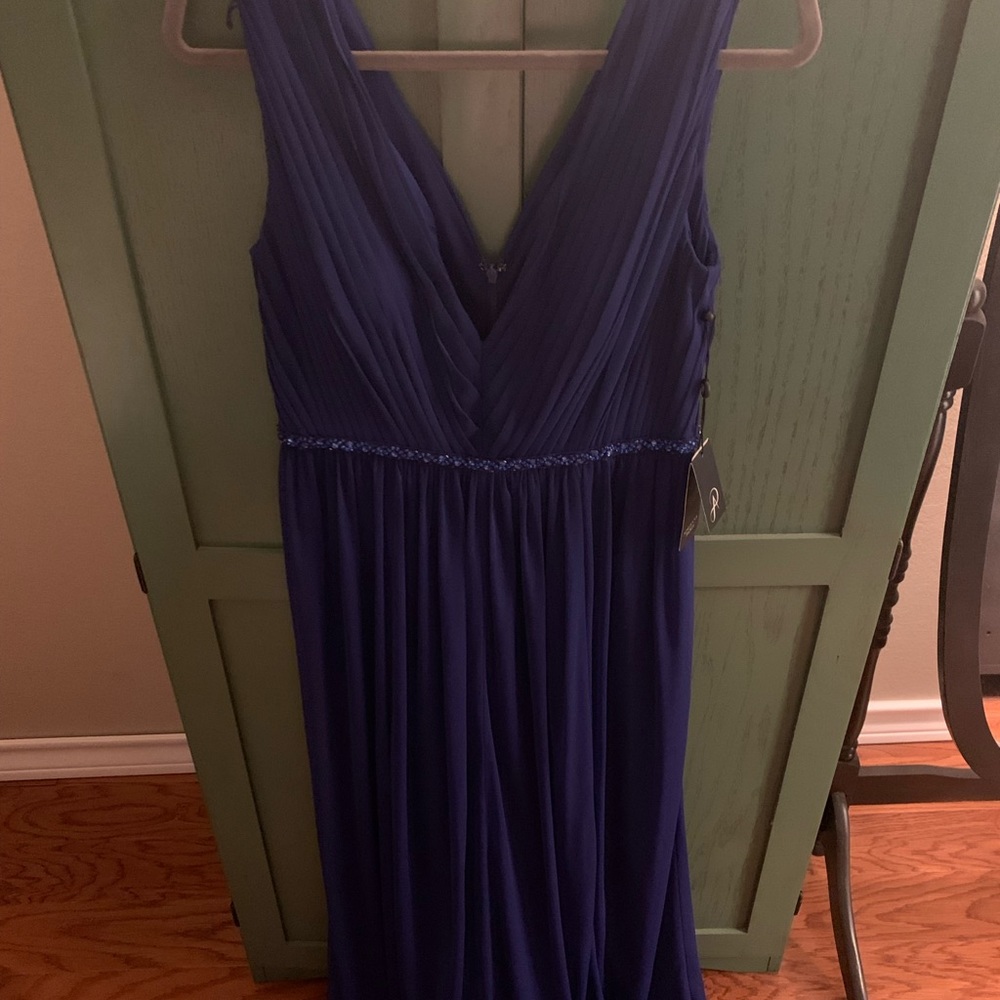 Royal blue long Adrianna Papell Dress size 6.